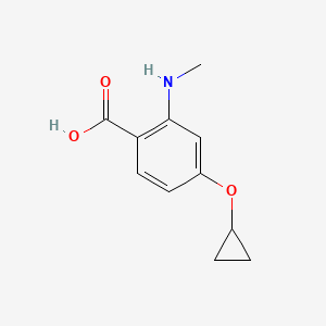 4-Cyclopropoxy-2-(methylamino)benzoic acid