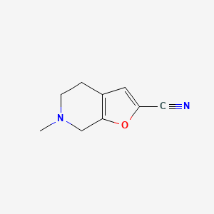 6-Methyl-4,5,6,7-tetrahydrofuro[2,3-C]pyridine-2-carbonitrile