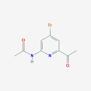 N-(6-Acetyl-4-bromopyridin-2-YL)acetamide