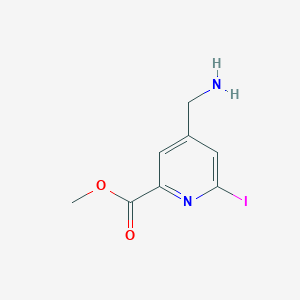 Methyl 4-(aminomethyl)-6-iodopyridine-2-carboxylate