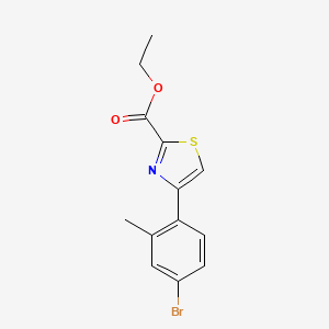 4-(4-Bromo-2-methyl-phenyl)-thiazole-2-carboxylic acid ethyl ester