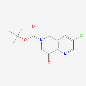 Tert-butyl 3-chloro-8-oxo-7,8-dihydro-1,6-naphthyridine-6(5H)-carboxylate