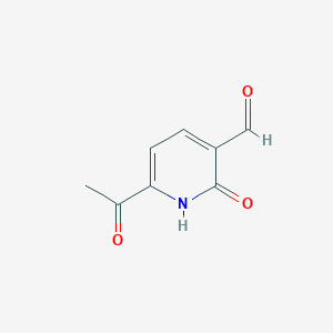 6-Acetyl-2-hydroxynicotinaldehyde