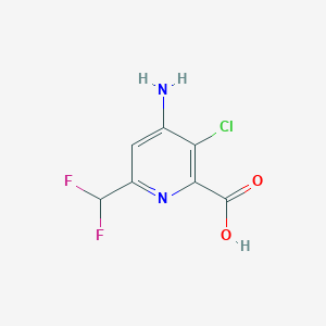 4-Amino-3-chloro-6-(difluoromethyl)pyridine-2-carboxylic acid