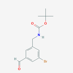 Tert-butyl 3-bromo-5-formylbenzylcarbamate