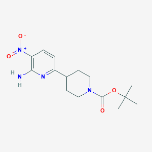 Tert-butyl 4-(6-amino-5-nitropyridin-2-YL)piperidine-1-carboxylate