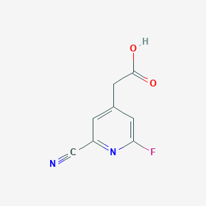 (2-Cyano-6-fluoropyridin-4-YL)acetic acid