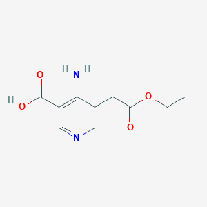 4-Amino-5-(2-ethoxy-2-oxoethyl)nicotinic acid