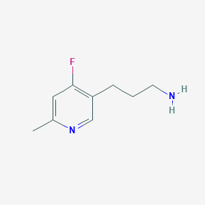 3-(4-Fluoro-6-methylpyridin-3-YL)propan-1-amine