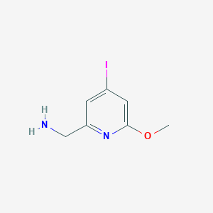 (4-Iodo-6-methoxypyridin-2-YL)methylamine