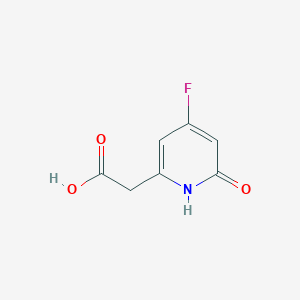 4-Fluoro-2-hydroxypyridine-6-acetic acid