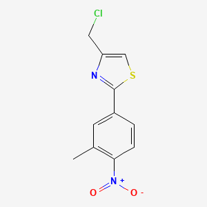 4-Chloromethyl-2-(3-methyl-4-nitro-phenyl)-thiazole