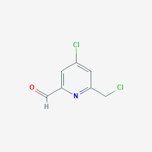 4-Chloro-6-(chloromethyl)pyridine-2-carbaldehyde