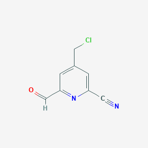 4-(Chloromethyl)-6-formylpyridine-2-carbonitrile