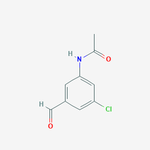 N-(3-Chloro-5-formylphenyl)acetamide