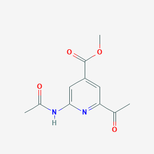 Methyl 2-acetyl-6-(acetylamino)isonicotinate