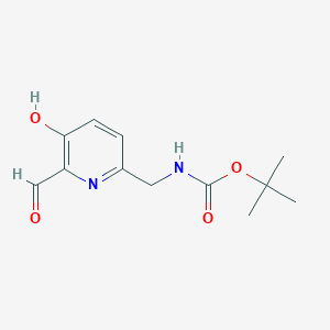 Tert-butyl (6-formyl-5-hydroxypyridin-2-YL)methylcarbamate