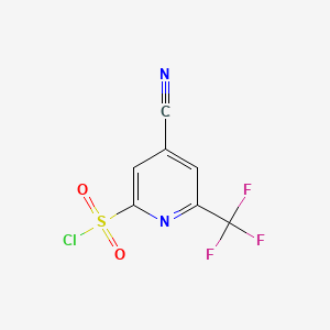 4-Cyano-6-(trifluoromethyl)pyridine-2-sulfonyl chloride