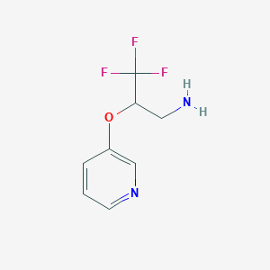 3,3,3-Trifluoro-2-(pyridin-3-yloxy)-propylamine