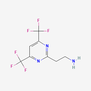 2-[4,6-Bis(trifluoromethyl)pyrimidin-2-YL]ethanamine