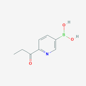 molecular formula C8H10BNO3 B15522363 (6-Propionylpyridin-3-YL)boronic acid 