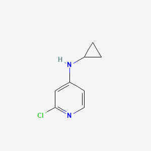 molecular formula C8H9ClN2 B15522378 2-Chloro-N-cyclopropylpyridin-4-amine 