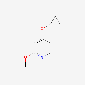 molecular formula C9H11NO2 B15522386 4-Cyclopropoxy-2-methoxypyridine 