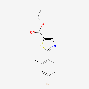 2-(4-Bromo-2-methyl-phenyl)-thiazole-5-carboxylic acid ethyl ester