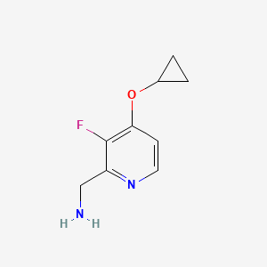 molecular formula C9H11FN2O B15522434 (4-Cyclopropoxy-3-fluoropyridin-2-YL)methanamine 