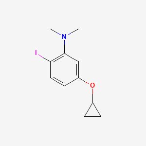 molecular formula C11H14INO B15522468 5-Cyclopropoxy-2-iodo-N,N-dimethylaniline 