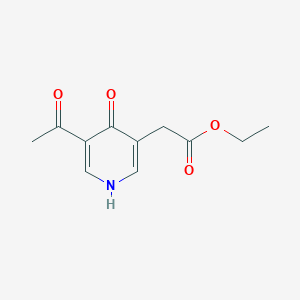 Ethyl (5-acetyl-4-hydroxypyridin-3-YL)acetate