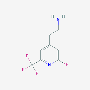 molecular formula C8H8F4N2 B15522476 2-[2-Fluoro-6-(trifluoromethyl)pyridin-4-YL]ethanamine 