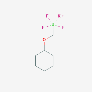 molecular formula C7H13BF3KO B15522478 Potassium cyclohexyloxymethyltrifluoroborate 