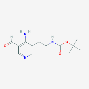 Tert-butyl 2-(4-amino-5-formylpyridin-3-YL)ethylcarbamate