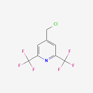 molecular formula C8H4ClF6N B15522507 4-(Chloromethyl)-2,6-bis(trifluoromethyl)pyridine 