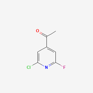 1-(2-Chloro-6-fluoropyridin-4-YL)ethanone