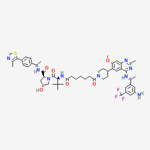 molecular formula C54H68F3N9O6S B15522536 Sos1 protac ZZ151 