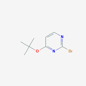 molecular formula C8H11BrN2O B15522557 2-Bromo-4-(tert-butoxy)pyrimidine 