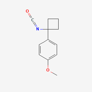 1-(1-Isocyanatocyclobutyl)-4-methoxybenzene