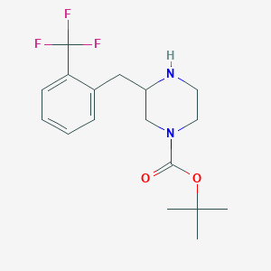 molecular formula C17H23F3N2O2 B15522590 3-(2-Trifluoromethyl-benzyl)-piperazine-1-carboxylic acid tert-butyl ester 