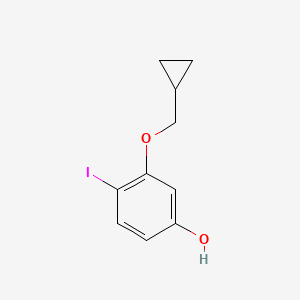 molecular formula C10H11IO2 B15522596 3-(Cyclopropylmethoxy)-4-iodophenol 