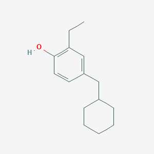 molecular formula C15H22O B15522616 4-(Cyclohexylmethyl)-2-ethylphenol 