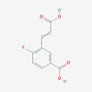 molecular formula C10H7FO4 B15522621 3-(2-Carboxyethenyl)-4-fluorobenzoic acid 