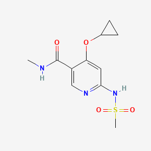 4-Cyclopropoxy-N-methyl-6-(methylsulfonamido)nicotinamide