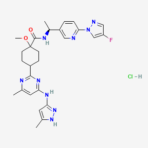 molecular formula C27H33ClFN9O2 B15522636 cis-Pralsetinib hydrochloride 