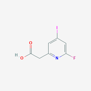 (6-Fluoro-4-iodopyridin-2-YL)acetic acid