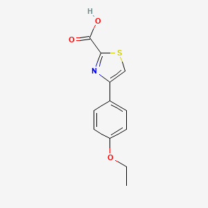 molecular formula C12H11NO3S B15522657 4-(4-Ethoxy-phenyl)-thiazole-2-carboxylic acid 