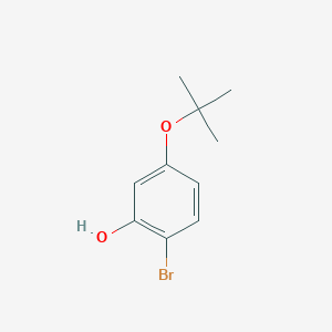 molecular formula C10H13BrO2 B15522684 2-Bromo-5-(tert-butoxy)phenol 