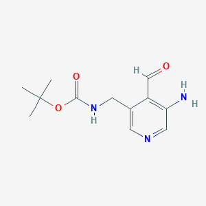 Tert-butyl (5-amino-4-formylpyridin-3-YL)methylcarbamate