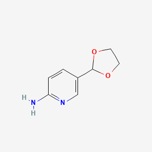 5-(1,3-Dioxolan-2-YL)pyridin-2-amine